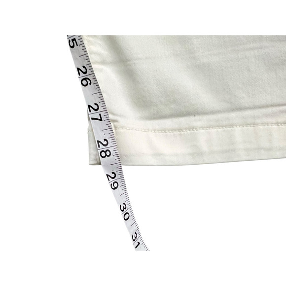 Style & Co Dobby Straight Leg Pants Womens L Cream Pull On Mid Rise Comfort New - Picture 8 of 14